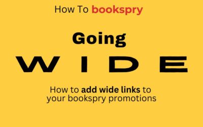 How to Add Wide Links to bookspry Book Promotions